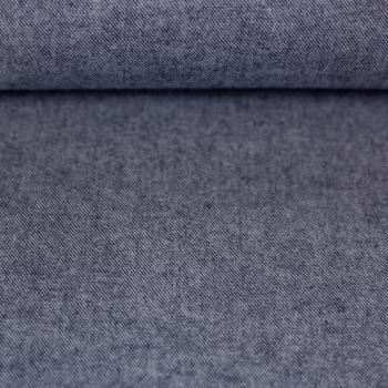 Baumwoll-Flanell  Hudson aus dem Hause Swafing, meliert, blaugrau